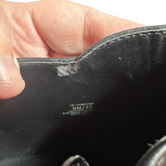 Vince Camuto Vonilesa Black Leather Buckle Ankle Booties - Size 9 - Picture 9 of 9